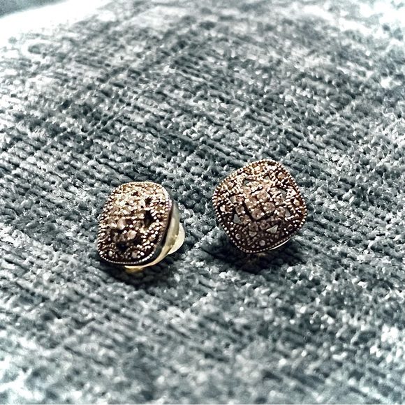 Steven Singer Lab-grown Diamond White Gold Earrings - Picture 3 of 5